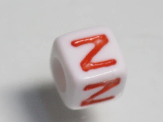 TOKO-BEADS P006-4-Z Alphabet (Z) 7mm P006-4-Z アルファベット（Z） 7mm Asian bead & African bead  Handmade,Lampeork,bead,asia,india,ethnic,parts,accessory,beads とんぼ玉,ビーズ,トンボ玉,アジア,インド,エスニック,手作り,パーツ,アクセサリー