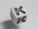 TOKO-BEADS P006-5-K Alphabet (K) 7mm P006-5-K アルファベット（K） 7mm Asian bead & African bead  Handmade,Lampeork,bead,asia,india,ethnic,parts,accessory,beads とんぼ玉,ビーズ,トンボ玉,アジア,インド,エスニック,手作り,パーツ,アクセサリー