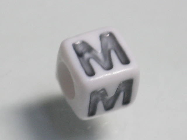 TOKO-BEADS P006-5-M Alphabet (M) 7mm P006-5-M アルファベット（M） 7mm Asian bead & African bead  Handmade,Lampeork,bead,asia,india,ethnic,parts,accessory,beads とんぼ玉,ビーズ,トンボ玉,アジア,インド,エスニック,手作り,パーツ,アクセサリー