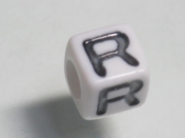 TOKO-BEADS P006-5-R Alphabet (R) 7mm P006-5-R アルファベット（R） 7mm Asian bead & African bead  Handmade,Lampeork,bead,asia,india,ethnic,parts,accessory,beads とんぼ玉,ビーズ,トンボ玉,アジア,インド,エスニック,手作り,パーツ,アクセサリー