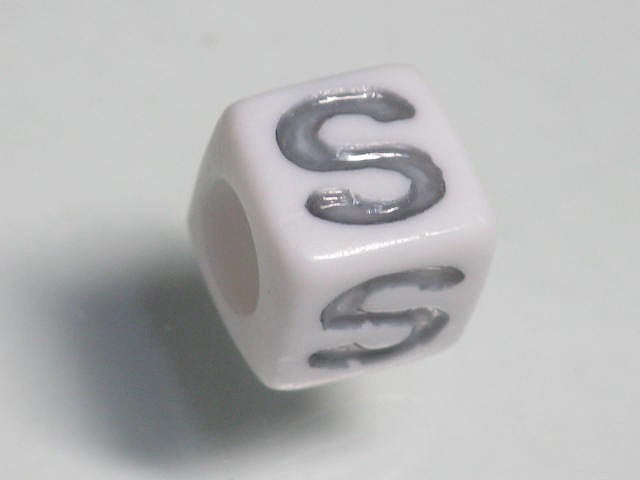 TOKO-BEADS P006-5-S Alphabet (S) 7mm P006-5-S アルファベット（S） 7mm Asian bead & African bead  Handmade,Lampeork,bead,asia,india,ethnic,parts,accessory,beads とんぼ玉,ビーズ,トンボ玉,アジア,インド,エスニック,手作り,パーツ,アクセサリー