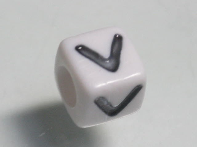 TOKO-BEADS P006-5-V Alphabet (V) 7mm P006-5-V アルファベット（V） 7mm Asian bead & African bead  Handmade,Lampeork,bead,asia,india,ethnic,parts,accessory,beads とんぼ玉,ビーズ,トンボ玉,アジア,インド,エスニック,手作り,パーツ,アクセサリー