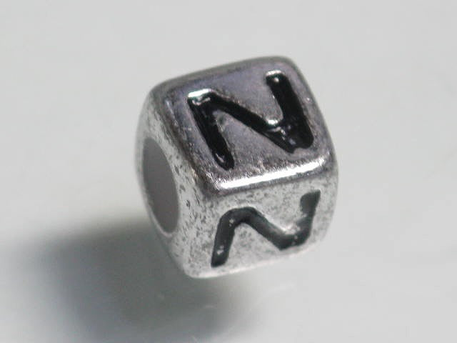 TOKO-BEADS P007-1-N Alphabet (N) 7mm P007-1-N アルファベット（N） 7mm Asian bead & African bead  Handmade,Lampeork,bead,asia,india,ethnic,parts,accessory,beads とんぼ玉,ビーズ,トンボ玉,アジア,インド,エスニック,手作り,パーツ,アクセサリー