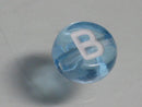 TOKO-BEADS P008-1-B Alphabet (B) 7mm P008-1-B アルファベット（B） 7mm Asian bead & African bead  Handmade,Lampeork,bead,asia,india,ethnic,parts,accessory,beads とんぼ玉,ビーズ,トンボ玉,アジア,インド,エスニック,手作り,パーツ,アクセサリー