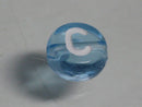 TOKO-BEADS P008-1-C Alphabet (C) 7mm P008-1-C アルファベット（C） 7mm Asian bead & African bead  Handmade,Lampeork,bead,asia,india,ethnic,parts,accessory,beads とんぼ玉,ビーズ,トンボ玉,アジア,インド,エスニック,手作り,パーツ,アクセサリー