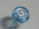 TOKO-BEADS P008-1-G Alphabet (G) 7mm P008-1-G アルファベット（G） 7mm Asian bead & African bead  Handmade,Lampeork,bead,asia,india,ethnic,parts,accessory,beads とんぼ玉,ビーズ,トンボ玉,アジア,インド,エスニック,手作り,パーツ,アクセサリー