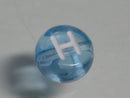 TOKO-BEADS P008-1-H Alphabet (H) 7mm P008-1-H アルファベット（H） 7mm Asian bead & African bead  Handmade,Lampeork,bead,asia,india,ethnic,parts,accessory,beads とんぼ玉,ビーズ,トンボ玉,アジア,インド,エスニック,手作り,パーツ,アクセサリー