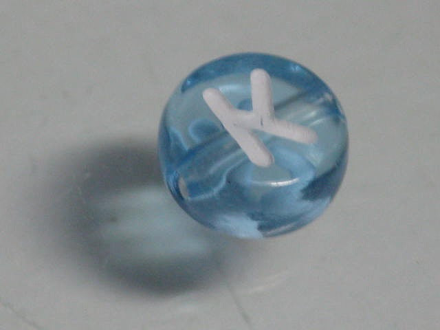 TOKO-BEADS P008-1-K Alphabet (K) 7mm P008-1-K アルファベット（K） 7mm Asian bead & African bead  Handmade,Lampeork,bead,asia,india,ethnic,parts,accessory,beads とんぼ玉,ビーズ,トンボ玉,アジア,インド,エスニック,手作り,パーツ,アクセサリー
