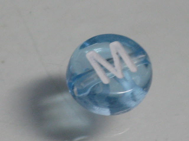 TOKO-BEADS P008-1-M Alphabet (M) 7mm P008-1-M アルファベット（M） 7mm Asian bead & African bead  Handmade,Lampeork,bead,asia,india,ethnic,parts,accessory,beads とんぼ玉,ビーズ,トンボ玉,アジア,インド,エスニック,手作り,パーツ,アクセサリー