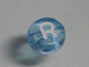 TOKO-BEADS P008-1-R Alphabet (R) 7mm P008-1-R アルファベット（R） 7mm Asian bead & African bead  Handmade,Lampeork,bead,asia,india,ethnic,parts,accessory,beads とんぼ玉,ビーズ,トンボ玉,アジア,インド,エスニック,手作り,パーツ,アクセサリー