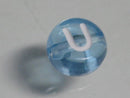 TOKO-BEADS P008-1-U Alphabet (U) 7mm P008-1-U アルファベット（U） 7mm Asian bead & African bead  Handmade,Lampeork,bead,asia,india,ethnic,parts,accessory,beads とんぼ玉,ビーズ,トンボ玉,アジア,インド,エスニック,手作り,パーツ,アクセサリー
