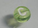 TOKO-BEADS P008-2-C Alphabet (C) 7mm P008-2-C アルファベット（C） 7mm Asian bead & African bead  Handmade,Lampeork,bead,asia,india,ethnic,parts,accessory,beads とんぼ玉,ビーズ,トンボ玉,アジア,インド,エスニック,手作り,パーツ,アクセサリー