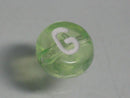 TOKO-BEADS P008-2-G Alphabet (G) 7mm P008-2-G アルファベット（G） 7mm Asian bead & African bead  Handmade,Lampeork,bead,asia,india,ethnic,parts,accessory,beads とんぼ玉,ビーズ,トンボ玉,アジア,インド,エスニック,手作り,パーツ,アクセサリー