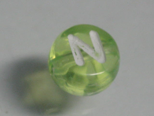 TOKO-BEADS P008-2-N Alphabet (N) 7mm P008-2-N アルファベット（N） 7mm Asian bead & African bead  Handmade,Lampeork,bead,asia,india,ethnic,parts,accessory,beads とんぼ玉,ビーズ,トンボ玉,アジア,インド,エスニック,手作り,パーツ,アクセサリー