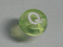 TOKO-BEADS P008-2-Q Alphabet (Q) 7mm P008-2-Q アルファベット（Q） 7mm Asian bead & African bead  Handmade,Lampeork,bead,asia,india,ethnic,parts,accessory,beads とんぼ玉,ビーズ,トンボ玉,アジア,インド,エスニック,手作り,パーツ,アクセサリー