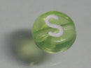 TOKO-BEADS P008-2-S Alphabet (S) 7mm P008-2-S アルファベット（S） 7mm Asian bead & African bead  Handmade,Lampeork,bead,asia,india,ethnic,parts,accessory,beads とんぼ玉,ビーズ,トンボ玉,アジア,インド,エスニック,手作り,パーツ,アクセサリー