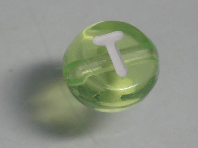 TOKO-BEADS P008-2-T Alphabet (T) 7mm P008-2-T アルファベット（T） 7mm Asian bead & African bead  Handmade,Lampeork,bead,asia,india,ethnic,parts,accessory,beads とんぼ玉,ビーズ,トンボ玉,アジア,インド,エスニック,手作り,パーツ,アクセサリー