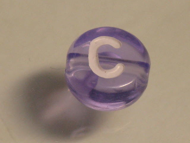 TOKO-BEADS P008-3-C Alphabet (C) 7mm P008-3-C アルファベット（C） 7mm Asian bead & African bead  Handmade,Lampeork,bead,asia,india,ethnic,parts,accessory,beads とんぼ玉,ビーズ,トンボ玉,アジア,インド,エスニック,手作り,パーツ,アクセサリー