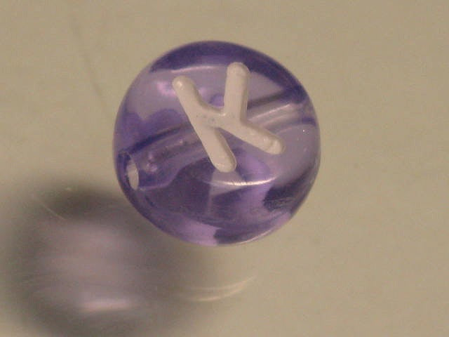TOKO-BEADS P008-3-K Alphabet (K) 7mm P008-3-K アルファベット（K） 7mm Asian bead & African bead  Handmade,Lampeork,bead,asia,india,ethnic,parts,accessory,beads とんぼ玉,ビーズ,トンボ玉,アジア,インド,エスニック,手作り,パーツ,アクセサリー