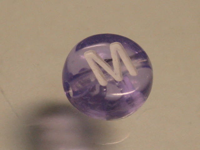 TOKO-BEADS P008-3-M Alphabet (M) 7mm P008-3-M アルファベット（M） 7mm Asian bead & African bead  Handmade,Lampeork,bead,asia,india,ethnic,parts,accessory,beads とんぼ玉,ビーズ,トンボ玉,アジア,インド,エスニック,手作り,パーツ,アクセサリー