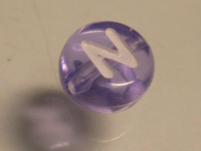 TOKO-BEADS P008-3-N Alphabet (N) 7mm P008-3-N アルファベット（N） 7mm Asian bead & African bead  Handmade,Lampeork,bead,asia,india,ethnic,parts,accessory,beads とんぼ玉,ビーズ,トンボ玉,アジア,インド,エスニック,手作り,パーツ,アクセサリー