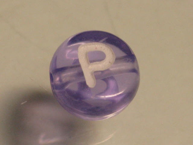 TOKO-BEADS P008-3-P Alphabet (P) 7mm P008-3-P アルファベット（P） 7mm Asian bead & African bead  Handmade,Lampeork,bead,asia,india,ethnic,parts,accessory,beads とんぼ玉,ビーズ,トンボ玉,アジア,インド,エスニック,手作り,パーツ,アクセサリー