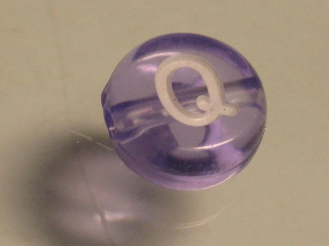 TOKO-BEADS P008-3-Q Alphabet (Q) 7mm P008-3-Q アルファベット（Q） 7mm Asian bead & African bead  Handmade,Lampeork,bead,asia,india,ethnic,parts,accessory,beads とんぼ玉,ビーズ,トンボ玉,アジア,インド,エスニック,手作り,パーツ,アクセサリー