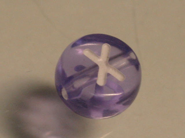 TOKO-BEADS P008-3-X Alphabet (X) 7mm P008-3-X アルファベット（X） 7mm Asian bead & African bead  Handmade,Lampeork,bead,asia,india,ethnic,parts,accessory,beads とんぼ玉,ビーズ,トンボ玉,アジア,インド,エスニック,手作り,パーツ,アクセサリー
