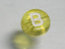 TOKO-BEADS P008-4-B Alphabet (B) 7mm P008-4-B アルファベット（B） 7mm Asian bead & African bead  Handmade,Lampeork,bead,asia,india,ethnic,parts,accessory,beads とんぼ玉,ビーズ,トンボ玉,アジア,インド,エスニック,手作り,パーツ,アクセサリー