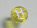 TOKO-BEADS P008-4-H Alphabet (H) 7mm P008-4-H アルファベット（H） 7mm Asian bead & African bead  Handmade,Lampeork,bead,asia,india,ethnic,parts,accessory,beads とんぼ玉,ビーズ,トンボ玉,アジア,インド,エスニック,手作り,パーツ,アクセサリー