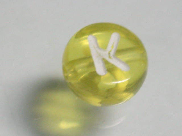 TOKO-BEADS P008-4-K Alphabet (K) 7mm P008-4-K アルファベット（K） 7mm Asian bead & African bead  Handmade,Lampeork,bead,asia,india,ethnic,parts,accessory,beads とんぼ玉,ビーズ,トンボ玉,アジア,インド,エスニック,手作り,パーツ,アクセサリー