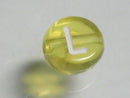 TOKO-BEADS P008-4-L Alphabet (L) 7mm P008-4-L アルファベット（L） 7mm Asian bead & African bead  Handmade,Lampeork,bead,asia,india,ethnic,parts,accessory,beads とんぼ玉,ビーズ,トンボ玉,アジア,インド,エスニック,手作り,パーツ,アクセサリー