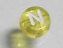 TOKO-BEADS P008-4-N Alphabet (N) 7mm P008-4-N アルファベット（N） 7mm Asian bead & African bead  Handmade,Lampeork,bead,asia,india,ethnic,parts,accessory,beads とんぼ玉,ビーズ,トンボ玉,アジア,インド,エスニック,手作り,パーツ,アクセサリー