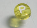 TOKO-BEADS P008-4-P Alphabet (P) 7mm P008-4-P アルファベット（P） 7mm Asian bead & African bead  Handmade,Lampeork,bead,asia,india,ethnic,parts,accessory,beads とんぼ玉,ビーズ,トンボ玉,アジア,インド,エスニック,手作り,パーツ,アクセサリー