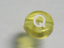 TOKO-BEADS P008-4-Q Alphabet (Q) 7mm P008-4-Q アルファベット（Q） 7mm Asian bead & African bead  Handmade,Lampeork,bead,asia,india,ethnic,parts,accessory,beads とんぼ玉,ビーズ,トンボ玉,アジア,インド,エスニック,手作り,パーツ,アクセサリー