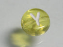 TOKO-BEADS P008-4-Y Alphabet (Y) 7mm P008-4-Y アルファベット（Y） 7mm Asian bead & African bead  Handmade,Lampeork,bead,asia,india,ethnic,parts,accessory,beads とんぼ玉,ビーズ,トンボ玉,アジア,インド,エスニック,手作り,パーツ,アクセサリー