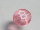 TOKO-BEADS P008-5-B Alphabet (B) 7mm P008-5-B アルファベット（B） 7mm Asian bead & African bead  Handmade,Lampeork,bead,asia,india,ethnic,parts,accessory,beads とんぼ玉,ビーズ,トンボ玉,アジア,インド,エスニック,手作り,パーツ,アクセサリー