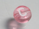 TOKO-BEADS P008-5-C Alphabet (C) 7mm P008-5-C アルファベット（C） 7mm Asian bead & African bead  Handmade,Lampeork,bead,asia,india,ethnic,parts,accessory,beads とんぼ玉,ビーズ,トンボ玉,アジア,インド,エスニック,手作り,パーツ,アクセサリー