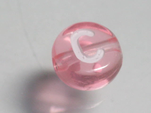 TOKO-BEADS P008-5-C Alphabet (C) 7mm P008-5-C アルファベット（C） 7mm Asian bead & African bead  Handmade,Lampeork,bead,asia,india,ethnic,parts,accessory,beads とんぼ玉,ビーズ,トンボ玉,アジア,インド,エスニック,手作り,パーツ,アクセサリー