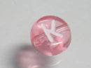 TOKO-BEADS P008-5-K Alphabet (K) 7mm P008-5-K アルファベット（K） 7mm Asian bead & African bead  Handmade,Lampeork,bead,asia,india,ethnic,parts,accessory,beads とんぼ玉,ビーズ,トンボ玉,アジア,インド,エスニック,手作り,パーツ,アクセサリー