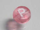 TOKO-BEADS P008-5-P Alphabet (P) 7mm P008-5-P アルファベット（P） 7mm Asian bead & African bead  Handmade,Lampeork,bead,asia,india,ethnic,parts,accessory,beads とんぼ玉,ビーズ,トンボ玉,アジア,インド,エスニック,手作り,パーツ,アクセサリー