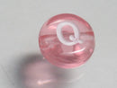TOKO-BEADS P008-5-Q Alphabet (Q) 7mm P008-5-Q アルファベット（Q） 7mm Asian bead & African bead  Handmade,Lampeork,bead,asia,india,ethnic,parts,accessory,beads とんぼ玉,ビーズ,トンボ玉,アジア,インド,エスニック,手作り,パーツ,アクセサリー