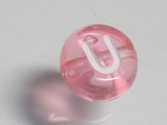 TOKO-BEADS P008-5-U Alphabet (U) 7mm P008-5-U アルファベット（U） 7mm Asian bead & African bead  Handmade,Lampeork,bead,asia,india,ethnic,parts,accessory,beads とんぼ玉,ビーズ,トンボ玉,アジア,インド,エスニック,手作り,パーツ,アクセサリー