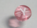 TOKO-BEADS P008-5-Y Alphabet (Y) 7mm P008-5-Y アルファベット（Y） 7mm Asian bead & African bead  Handmade,Lampeork,bead,asia,india,ethnic,parts,accessory,beads とんぼ玉,ビーズ,トンボ玉,アジア,インド,エスニック,手作り,パーツ,アクセサリー