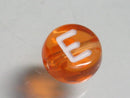 TOKO-BEADS P008-6-E Alphabet (E) 7mm P008-6-E アルファベット（E） 7mm Asian bead & African bead  Handmade,Lampeork,bead,asia,india,ethnic,parts,accessory,beads とんぼ玉,ビーズ,トンボ玉,アジア,インド,エスニック,手作り,パーツ,アクセサリー