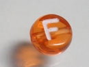 TOKO-BEADS P008-6-F Alphabet (F) 7mm P008-6-F アルファベット（F） 7mm Asian bead & African bead  Handmade,Lampeork,bead,asia,india,ethnic,parts,accessory,beads とんぼ玉,ビーズ,トンボ玉,アジア,インド,エスニック,手作り,パーツ,アクセサリー