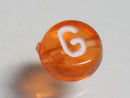 TOKO-BEADS P008-6-G Alphabet (G) 7mm P008-6-G アルファベット（G） 7mm Asian bead & African bead  Handmade,Lampeork,bead,asia,india,ethnic,parts,accessory,beads とんぼ玉,ビーズ,トンボ玉,アジア,インド,エスニック,手作り,パーツ,アクセサリー