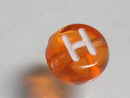 TOKO-BEADS P008-6-H Alphabet (H) 7mm P008-6-H アルファベット（H） 7mm Asian bead & African bead  Handmade,Lampeork,bead,asia,india,ethnic,parts,accessory,beads とんぼ玉,ビーズ,トンボ玉,アジア,インド,エスニック,手作り,パーツ,アクセサリー