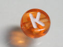 TOKO-BEADS P008-6-K Alphabet (K) 7mm P008-6-K アルファベット（K） 7mm Asian bead & African bead  Handmade,Lampeork,bead,asia,india,ethnic,parts,accessory,beads とんぼ玉,ビーズ,トンボ玉,アジア,インド,エスニック,手作り,パーツ,アクセサリー