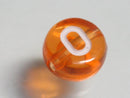 TOKO-BEADS P008-6-O Alphabet (O) 7mm P008-6-O アルファベット（O） 7mm Asian bead & African bead  Handmade,Lampeork,bead,asia,india,ethnic,parts,accessory,beads とんぼ玉,ビーズ,トンボ玉,アジア,インド,エスニック,手作り,パーツ,アクセサリー